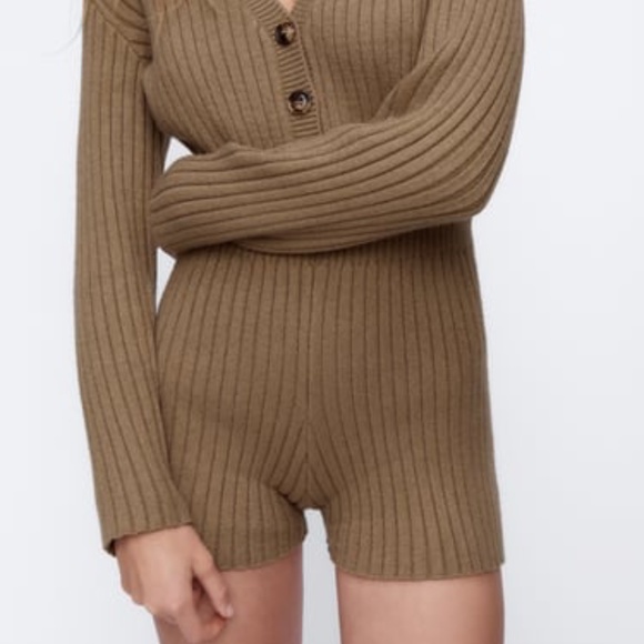 Zara Short Knit Jumpsuit - Picture 4 of 7